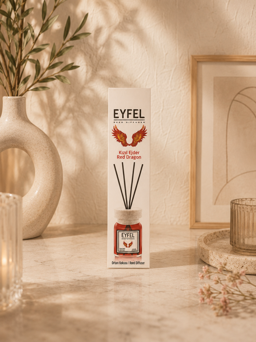 EYFEL reed diffuser namų kvapas su lazdelėmis „Drakonas“