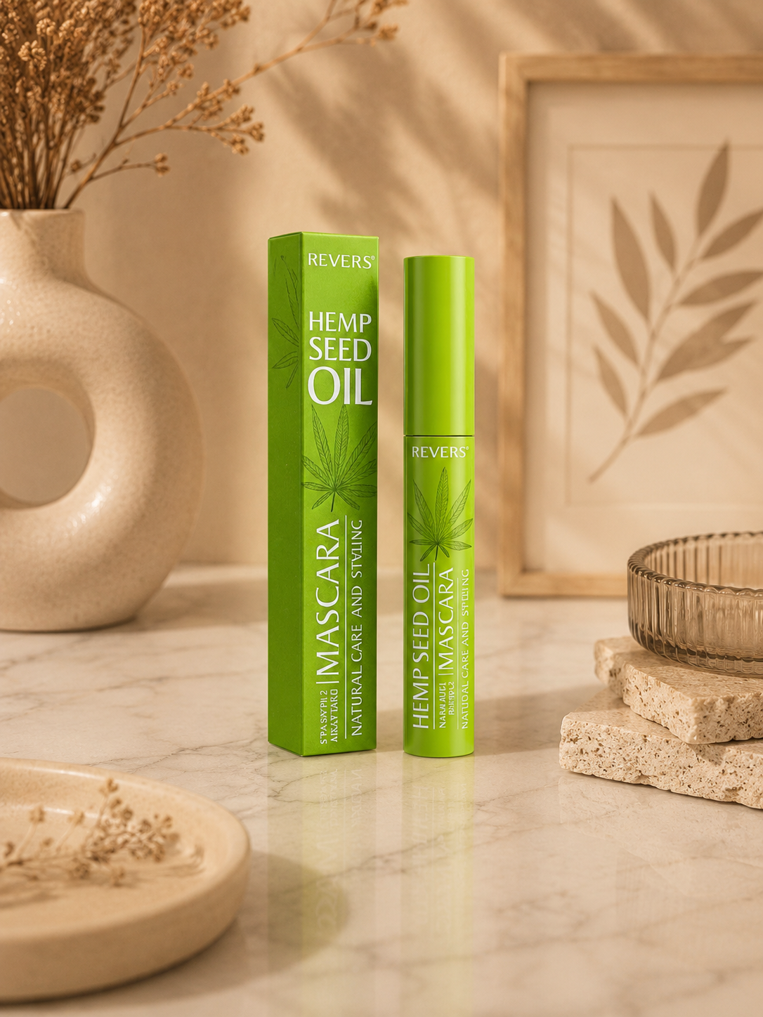 Revers Hemp Seed Oil Mascara tušas juodas