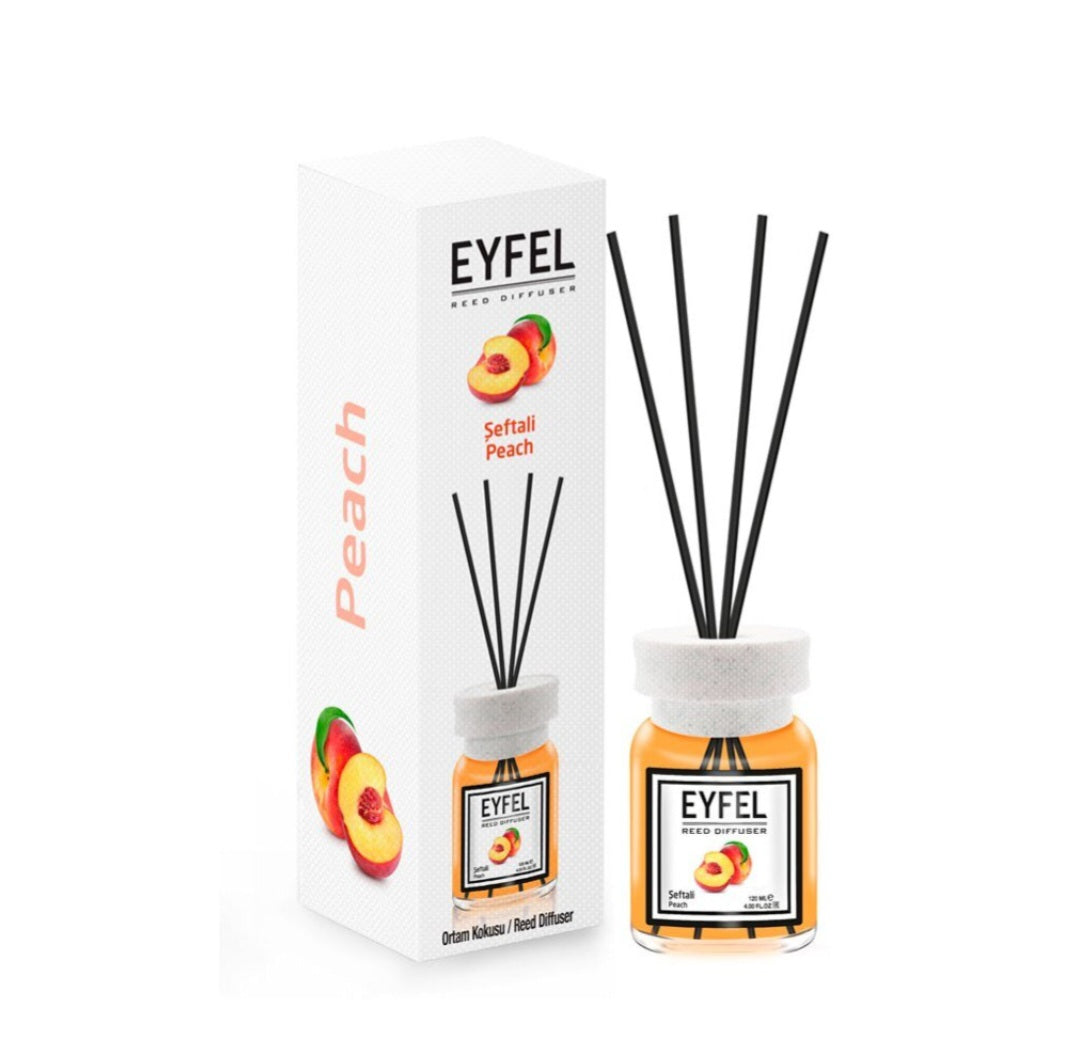 Namų kvapas su lazdelėmis Eyfel  „PERSIKAS“ 120ml