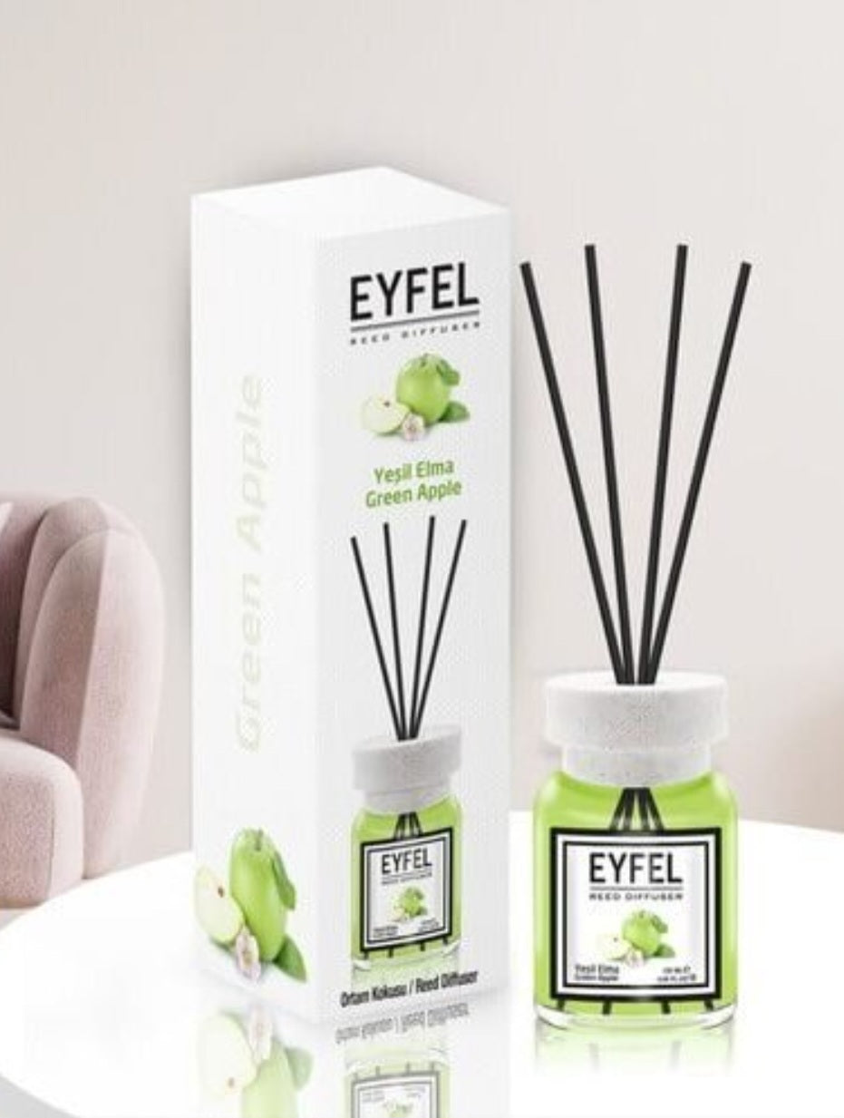 Namų kvapas su lazdelėmis Eyfel  Žaliasis obuolys (Green Apple) 120ml