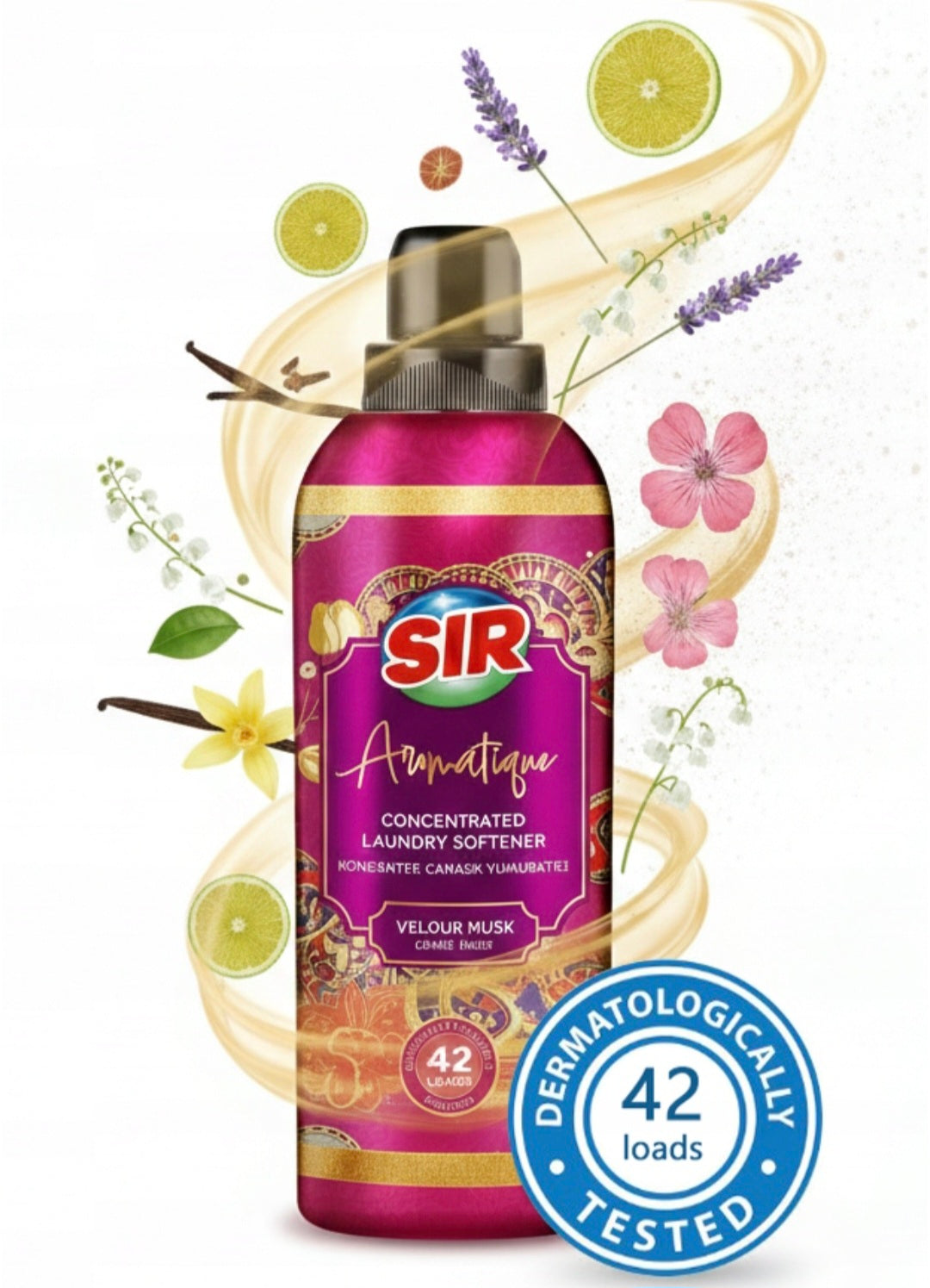 SIR Aromatique „Velour Musk“ Koncentruotas Skalbyklės Minkštiklis – 42 skalbimams