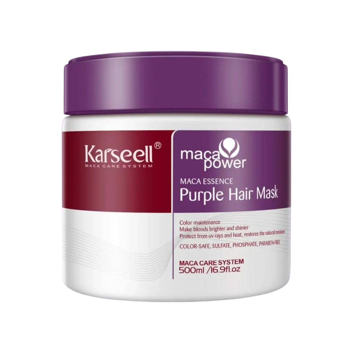 Plaukų kaukė, Karseell Maca Power Purple Hair Mask 500 ml