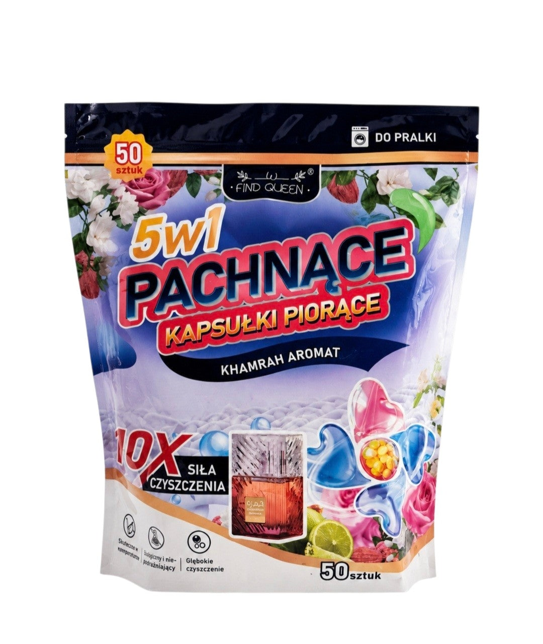 Find Queen 5in1 skalbimo kapsulės – Khamrah aromatas (50 vnt.)