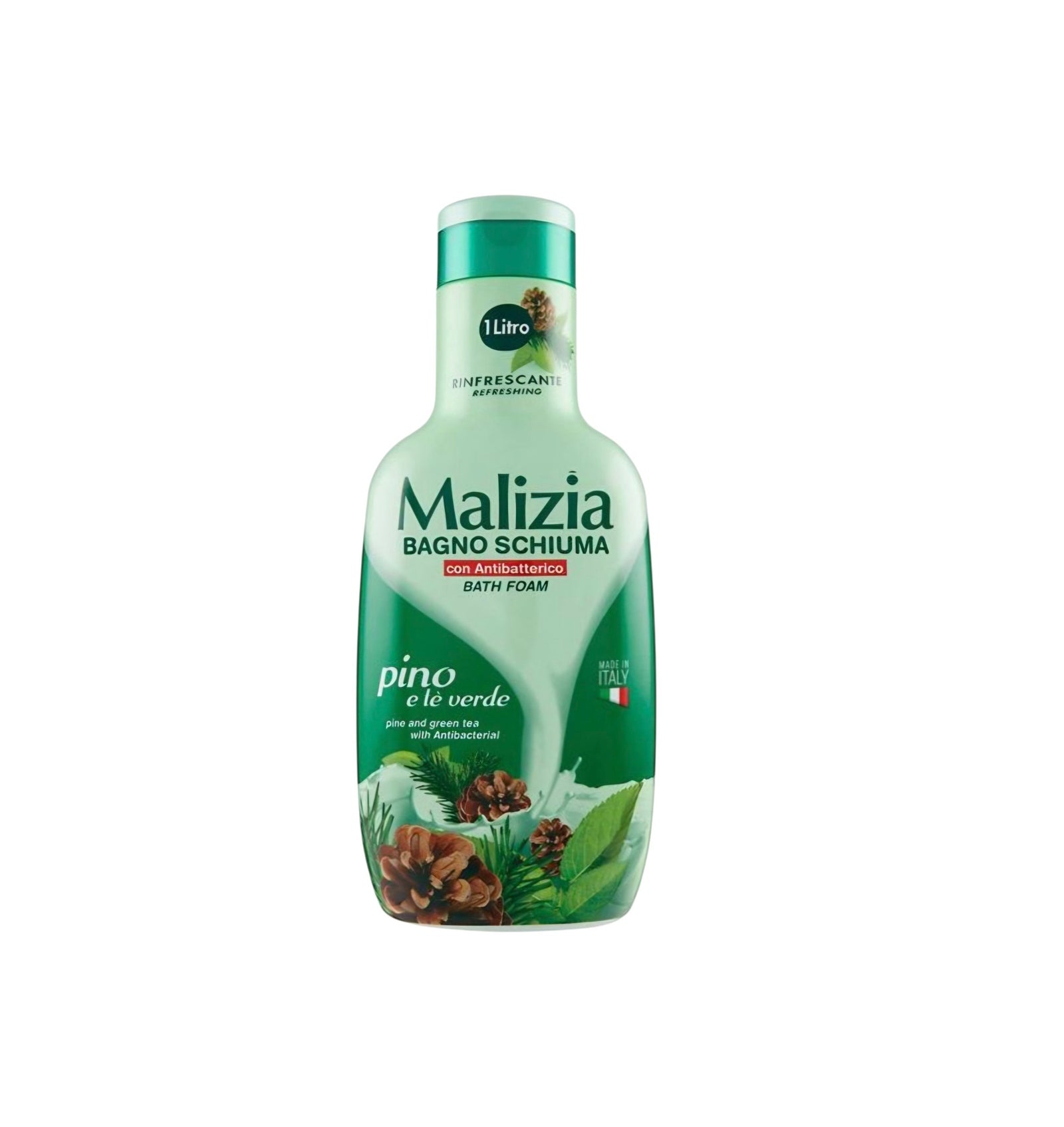 MALIZIA PINE AND GREEN TEA vonios putos, 1000 ml