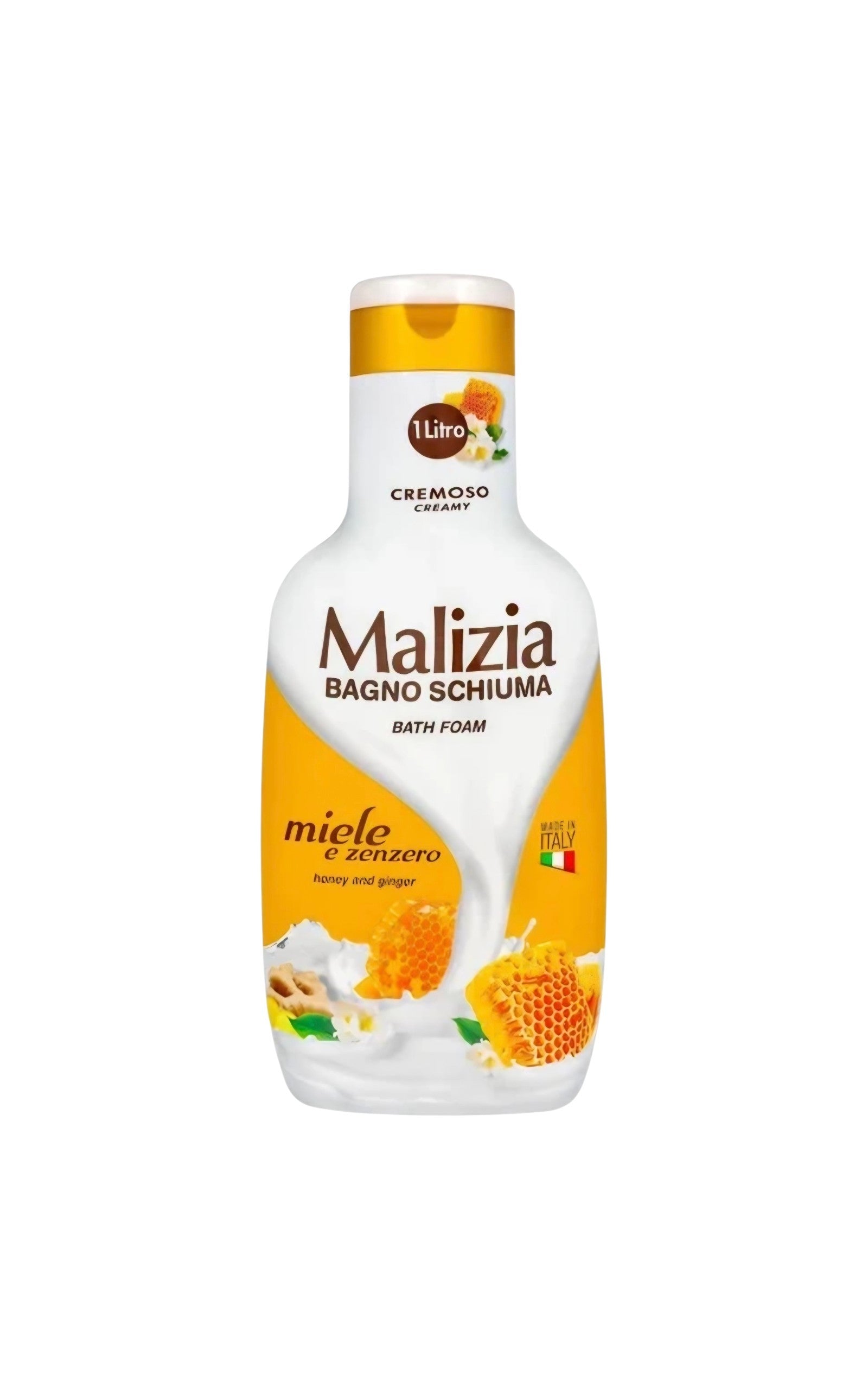 MALIZIA HONEY AND GINGER vonios putos, 1000 ml